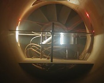 Testning avindtunnel prototype mini-Mars-Laser-Anemometer (J. Merrison)