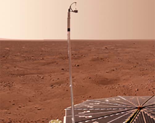 Mars set fra Phoenix lander (NASA)