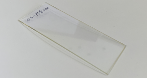 Glass slide with anti-biofilm coating.